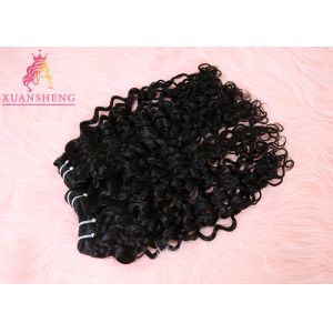 Black Human Virgin Hair Italian Curly Extension