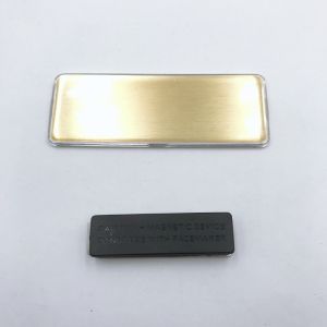 Custom Logo 79x29mm N35 Blank Metal Name Tags