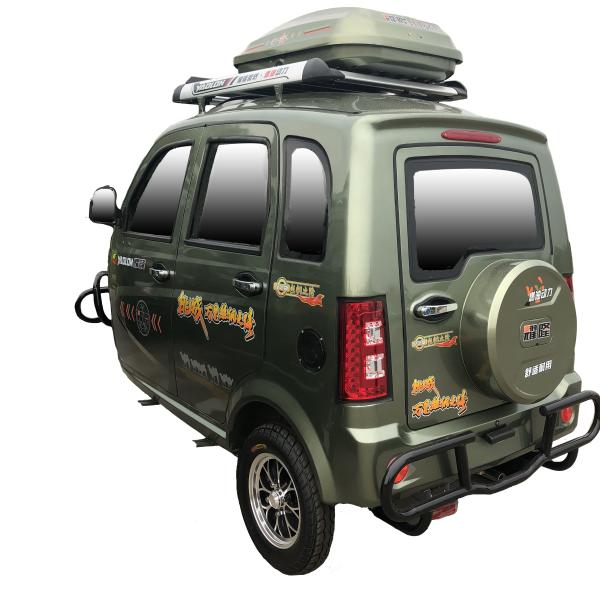 Buy Closed Hybrid 3 Wheel 65KM/H Motorized Passenger Tricycle at wholesale prices