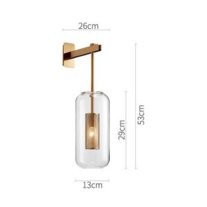 Post Modern Glass Material Corridor E27 Wall Mounted Lamps