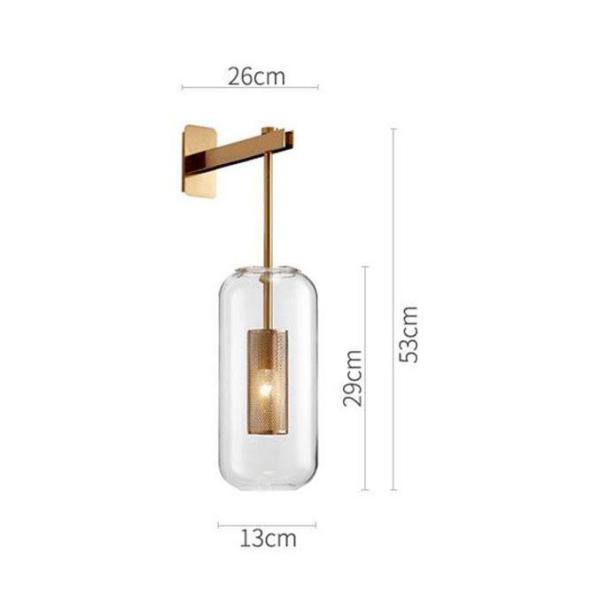 Post Modern Glass Material Corridor E27 Wall Mounted Lamps