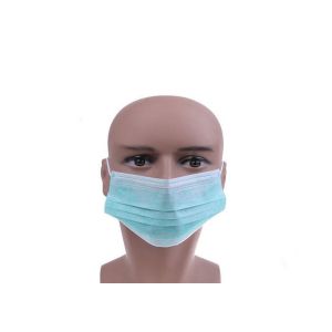 Adults Sterile Blue Disposable Mask , Disposable Mouth Mask Eco - Friendly