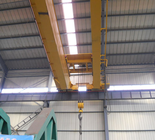 25Ton Double Girder Bridge Crane Overhead Cabin Controlling with Electric Hoist