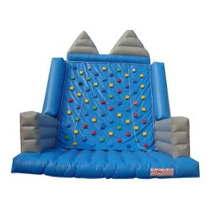 Backyard Fun Inflatable Rock Climbing Wall Blue And Gray For Outdoor Activities