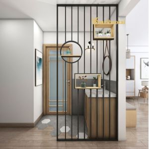 PVD Black Coated Metal Room Divider Panels Partition EN Standard