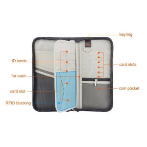 Waterproof Nylon Travel Documents Wallet Customized Design Acceptable