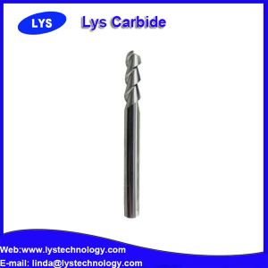 tungsten carbide 3 flutes flattened Aluminum processing milling cutter