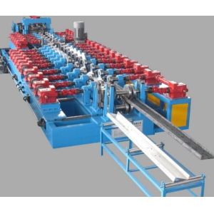 Cr12 Mould Steel Framing C Z Purlin Forming Machine With Post Cutting