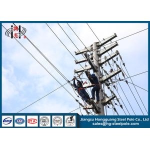 China Electric GR65 Steel Tubular Pole For Electrical Power Transformer on sale