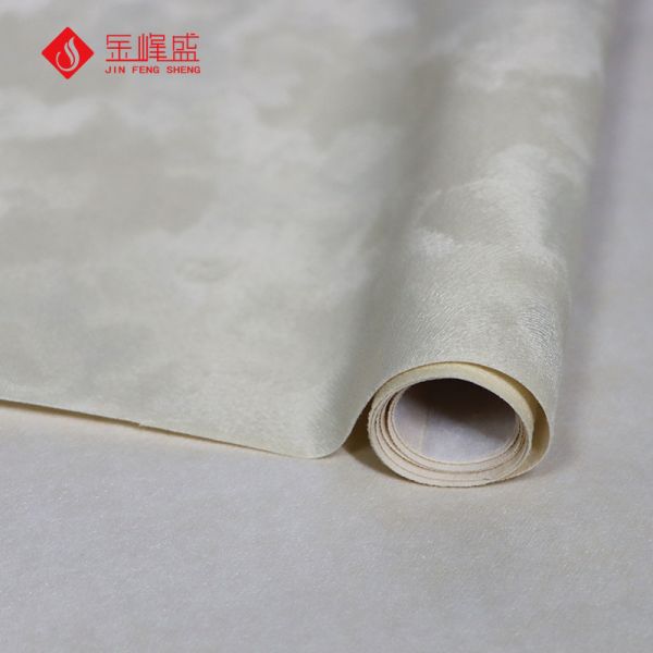 Flower Design Flock Paper for Bookbinding Package Box Wallpaper