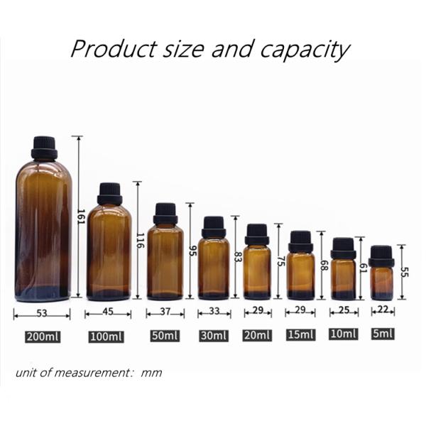 Aromatic Lemongrass Glass Essential Oil Bottles 5ml-200ml