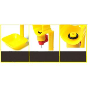 3/4'' Automatic plastic chicken nipple drinker with drip cup for poultry/ quail