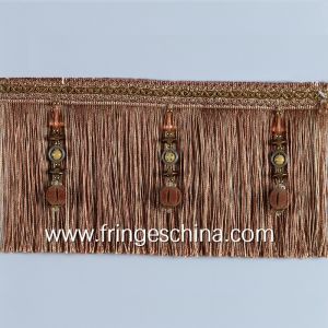 Quality Latest decorative OEM custom design tassel fringe for curtain cushion trimmings for sale