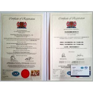 Xian Ruijia Measurement Instruments Co., Ltd. Certifications