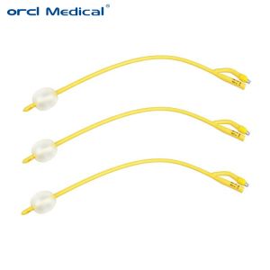 2 Way Latex Foley Catheter Silicone Coated Customized Free Sample