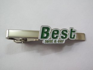 Iron / Brass Die struck 1.2 mm - 3.0 mm silver Personalized Tie bar