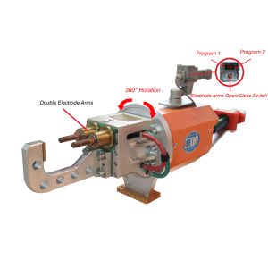 Portable Spot Welding Machine Two Electrode , 0.5mpa Single Phase Spot Welder