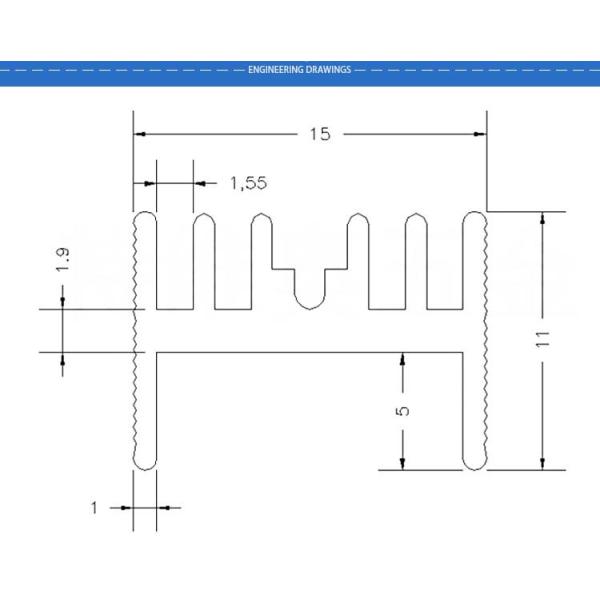100w Led Heat Sink Aluminum Profiles For Amp Chip Panel Cob Light Strip Pcb