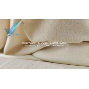 Knitted Cotton Fireproofing Fabrics Creamy White