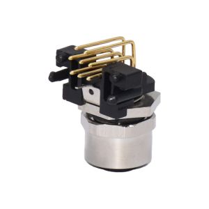 GF Nylon66 M12 8p Panel Mount Socket Waterproof Connector PCB 90 Degrees A Code