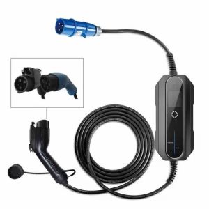 RoHS SAE J1772 Type 1 Mobile EV Portable Charger CEE Blue