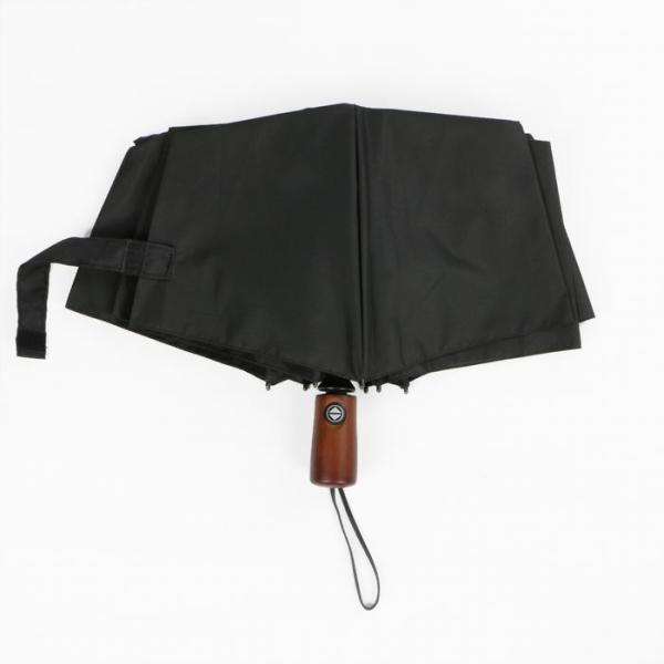 Black Auto Open Close Umbrella Zinc Plating Metal Pole Gents Automatic Umbrella
