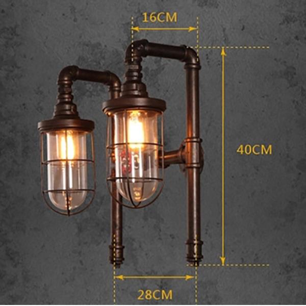 Retro Fancy Filament Bulb Wall Lights E27 Decorative Long Arm Low Voltage Living Hall Wall Light