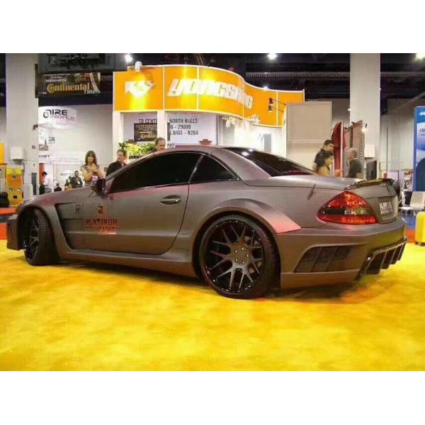 For Mercedes SL R230 Widebody Kit SL R230 Upgraded Misha Style Front and Rear Bumper Spoiler Widebody Kit