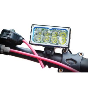 Aluminium Alloy Front High Power LED Bike Light 8 CREE XM L2 - T6 Model