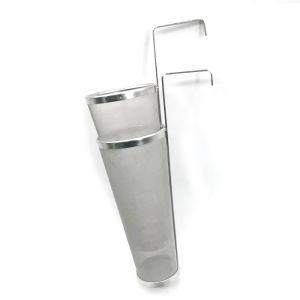 Single Hook 35cm Stainless Steel Hop Filter Mesh Tea Infuser With Handle