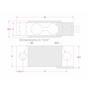 Small size load cell sensor 2kg 3kg 5kg 10kg weight measurement transducer