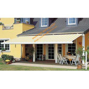 Quality Durable Motorized Remote Control Retractable Semi-Cassette Awning for sale