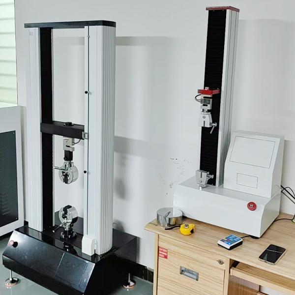 Buy Automatic electronic rubber general material tensile testing machine controlled by dual-arm computer, tensile strength tester at wholesale prices