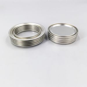 Tinplate Material Metal Can Lids For Paint Cans 0.23mm Thickness 10mm Depth