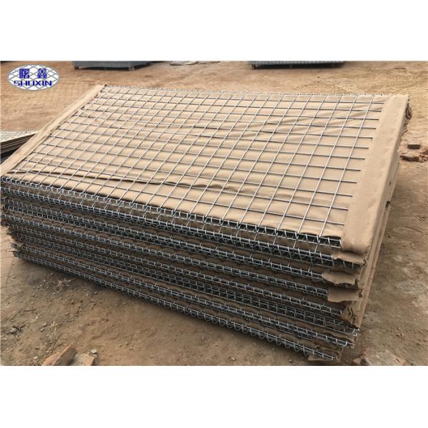 Buy Geotextile Lined HDP Galvanized earth - filled HESCO Barrier for Military Preotection at wholesale prices