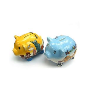 Quality Handpaint ceramic coinbank good for promotion and gift for sale