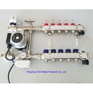 Stainless steel 304L Heating Manifold with Zone Pump/Mix Valve ,manifold for mix