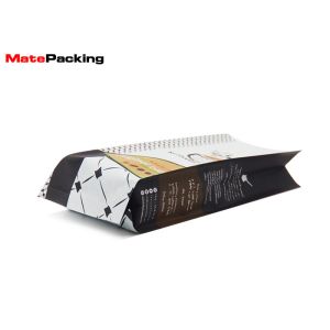 China Moisture Proof Aluminum Foil Side Gusset Bag Coffee Packaging With Tin Tie on sale
