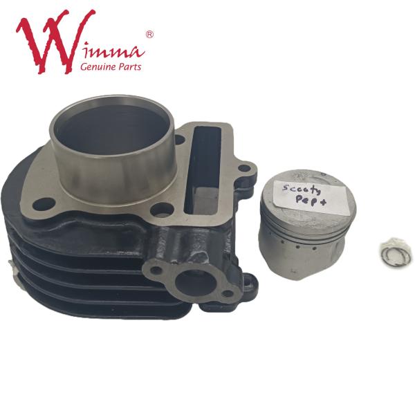 Motorcycle Cylinder Kit Engine Block TVS SCCOTY PEP+ Aluminum Alloy Black Color