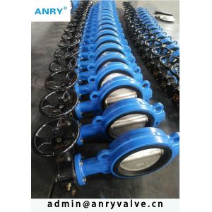 Water Stainless Steel Butterfly Valve SS304 Disc PN16 Wafer Type Butterfly Valve