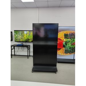 Full Screen 75''85''98' Moveable Vertical Digital Signage LCD Advertising Player