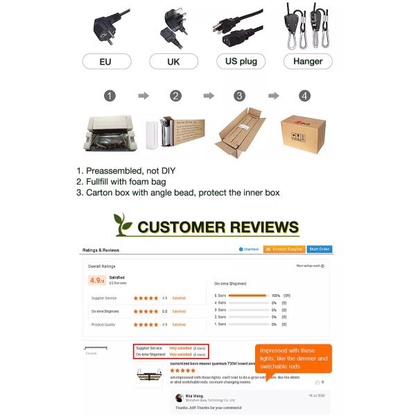 3000K 5000K LM301B Quantum Board 120W Samsung Indoor Garden Led Grow Lights