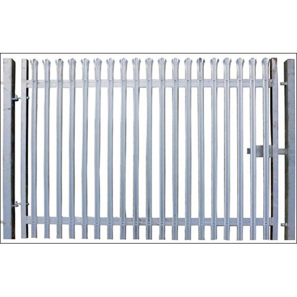 Trident palisade fencing hot dip galvanised finish with posts,gates, bolts