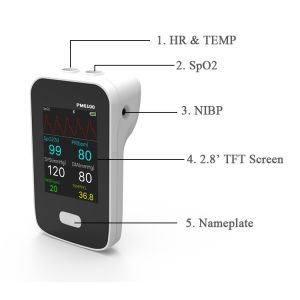 LCD Display Multi Parameter Patient Monitor With Built-In Memory And USB Storage