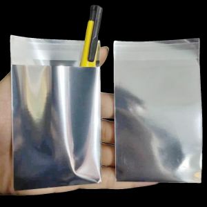 Silver Custom Poly Mailer Bags Customized Holographic Foil Bags Recyclable