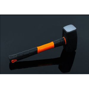 Stoning hammer(XL-0069) with painted surface, double colors rubber handle and