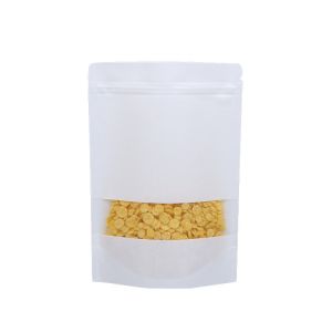 White Cylinder Printing Stand Up Kraft Paper Bag