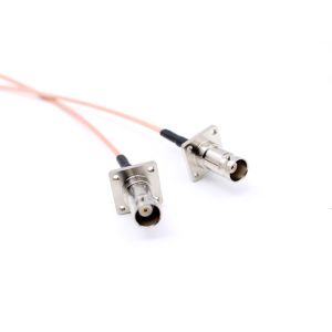 Cable Assembly BNC Female Flange and SMB Female R/A with RG316 cable，length 700 mm