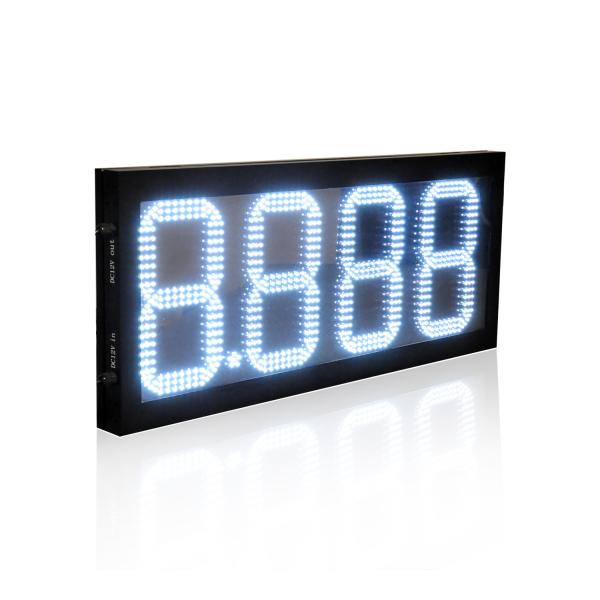Buy Outdoor Steel Casing 8"-32" Digit Height IP65 7 Segment LED Gas Signs for Gas Station at wholesale prices