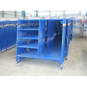 Stability-Enhanced Scaffolding Frame System with Powder Coating